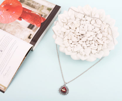 Sangeeta Boochra Kundan Silver Pendant With Turquoise