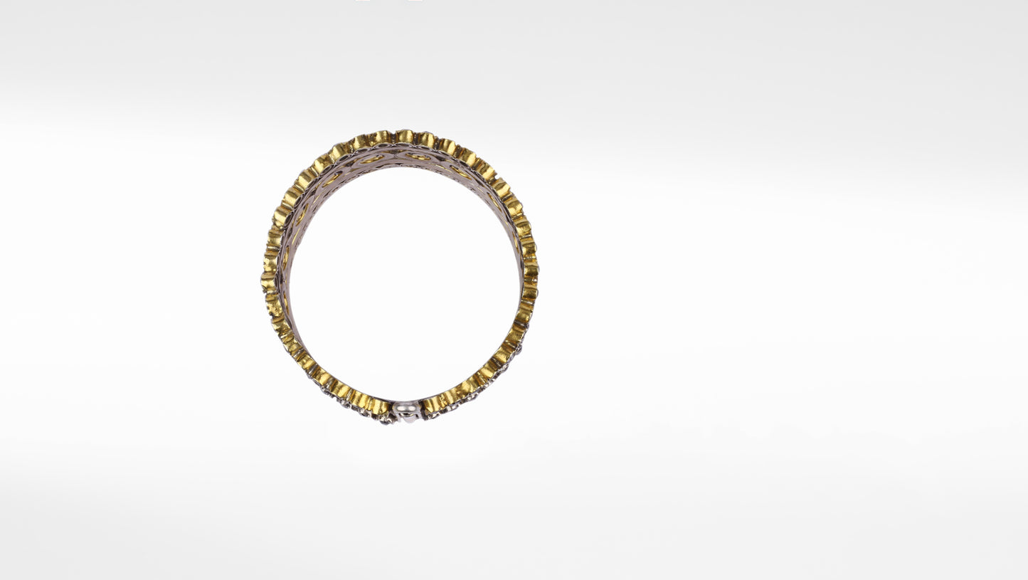 Sangeeta Boochra X Payal Singhal  Nasim Silver Openable Bangle