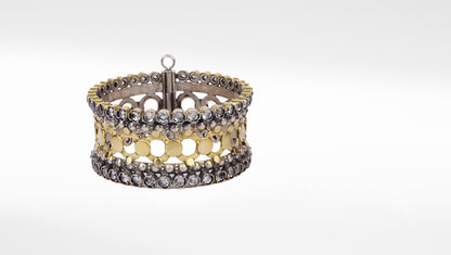 Sangeeta Boochra X Payal Singhal  Nasim Silver Openable Bangle
