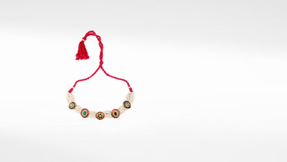 Sangeeta Boochra X Payal Singhal  Farah Silver Choker with Pearl Chain