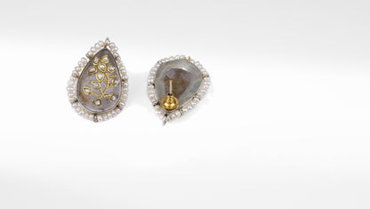 Sangeeta Boochra X Payal Singhal  Tahira Silver Crystal Stone Earring