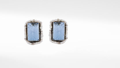 Sangeeta Boochra X Payal Singhal  Pakiza Silver Earring with Pearls