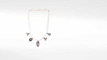 Sangeeta Boochra X Payal Singhal  Alizeh Silver Necklace with Pearl  Chain