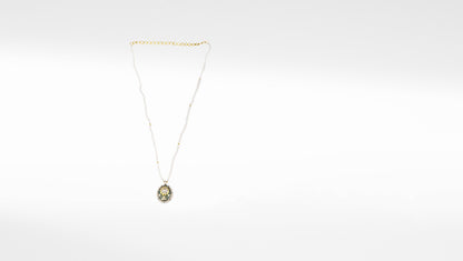 Sangeeta Boochra X Payal Singhal  Sara Silver Pendant with Pearl Chain