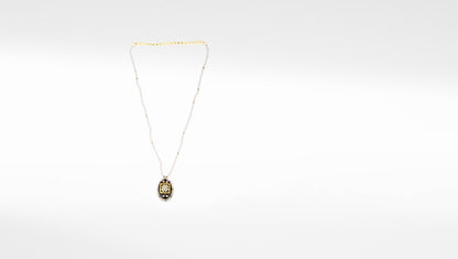Sangeeta Boochra X Payal Singhal  Nusrat Silver Pendant with Pearl Chain