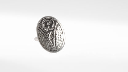 Sangeeta Boochra Silver Traditional Engraved Ring