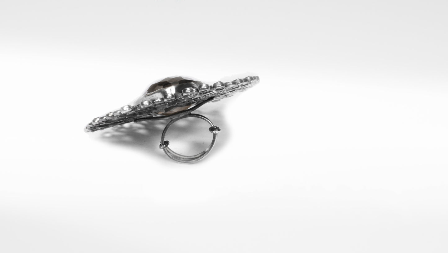 Sangeeta Boochra Silver Motifs Ring