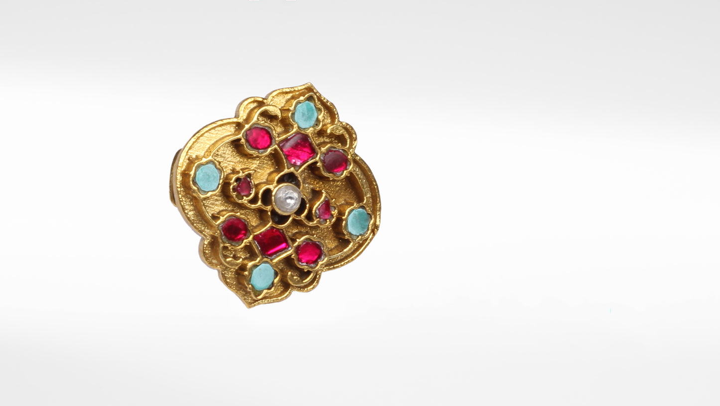 Sangeeta Boochra Silver Gold Plated Ring