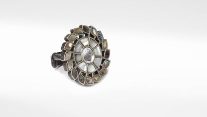 Silver Oxidised Adjustable Ring