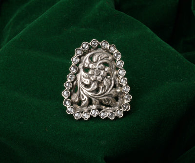 Silver Alina Engraving Ring