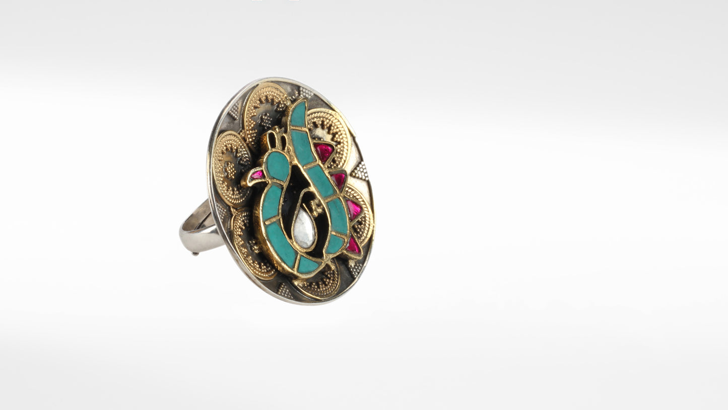 Sangeeta Boochra Silver Ring