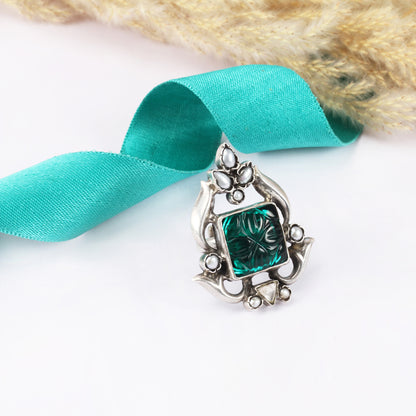 Sangeeta Boochra Silver Ring