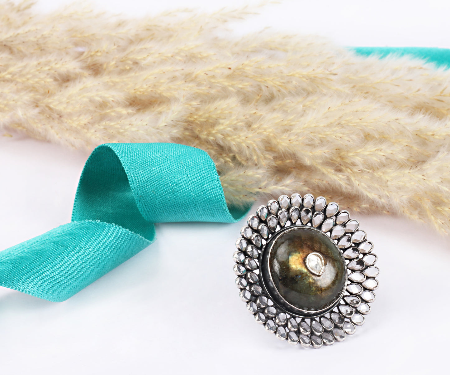 Sangeeta Boochra Silver Ring