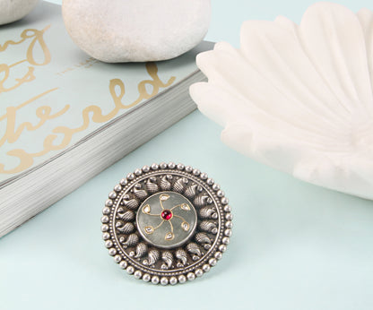 Sangeeta Boochra Silver Ring