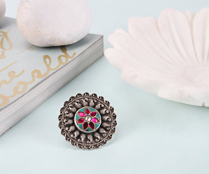 Sangeeta Boochra Silver Ring