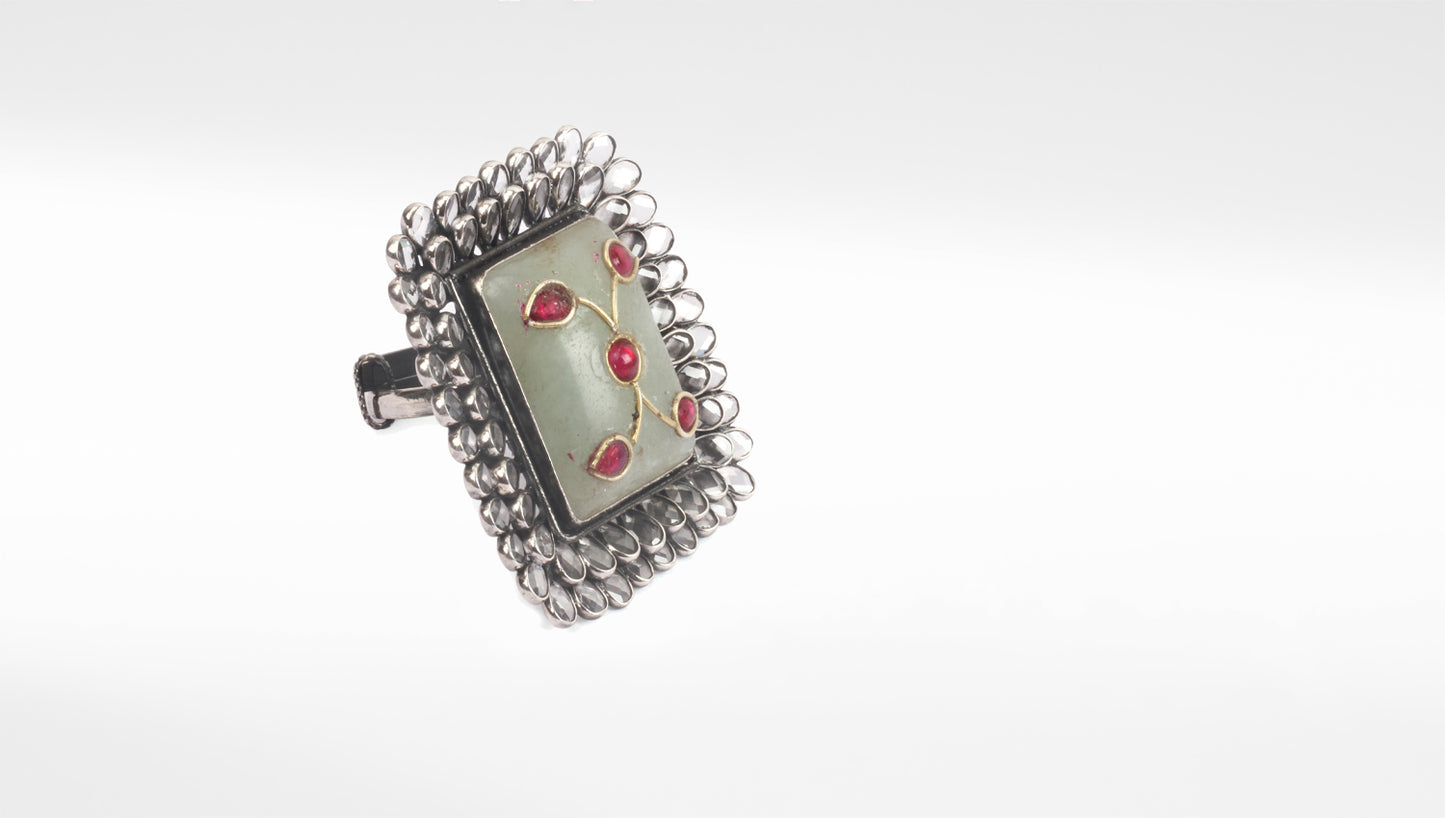 Sangeeta Boochra Silver Ring