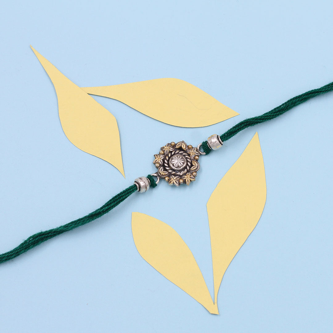 Sangeeta Boochra "925 Sterling Silver Rakhi: Timeless Bond"