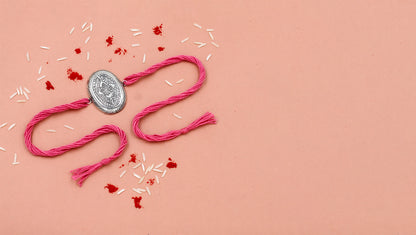 Vintage Bloom Silver Rakhi – by Sangeeta Boochra