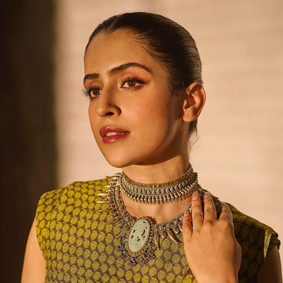 Sanya Malhotra In Sangeeta Boochra Necklace