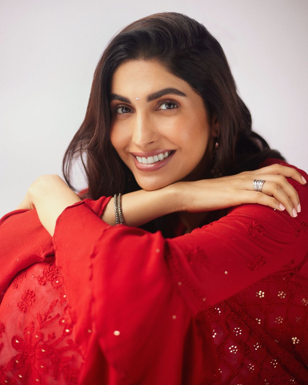 Anusha Mani Adorns Sangeeta Boochra Handmade Ring and Bangle