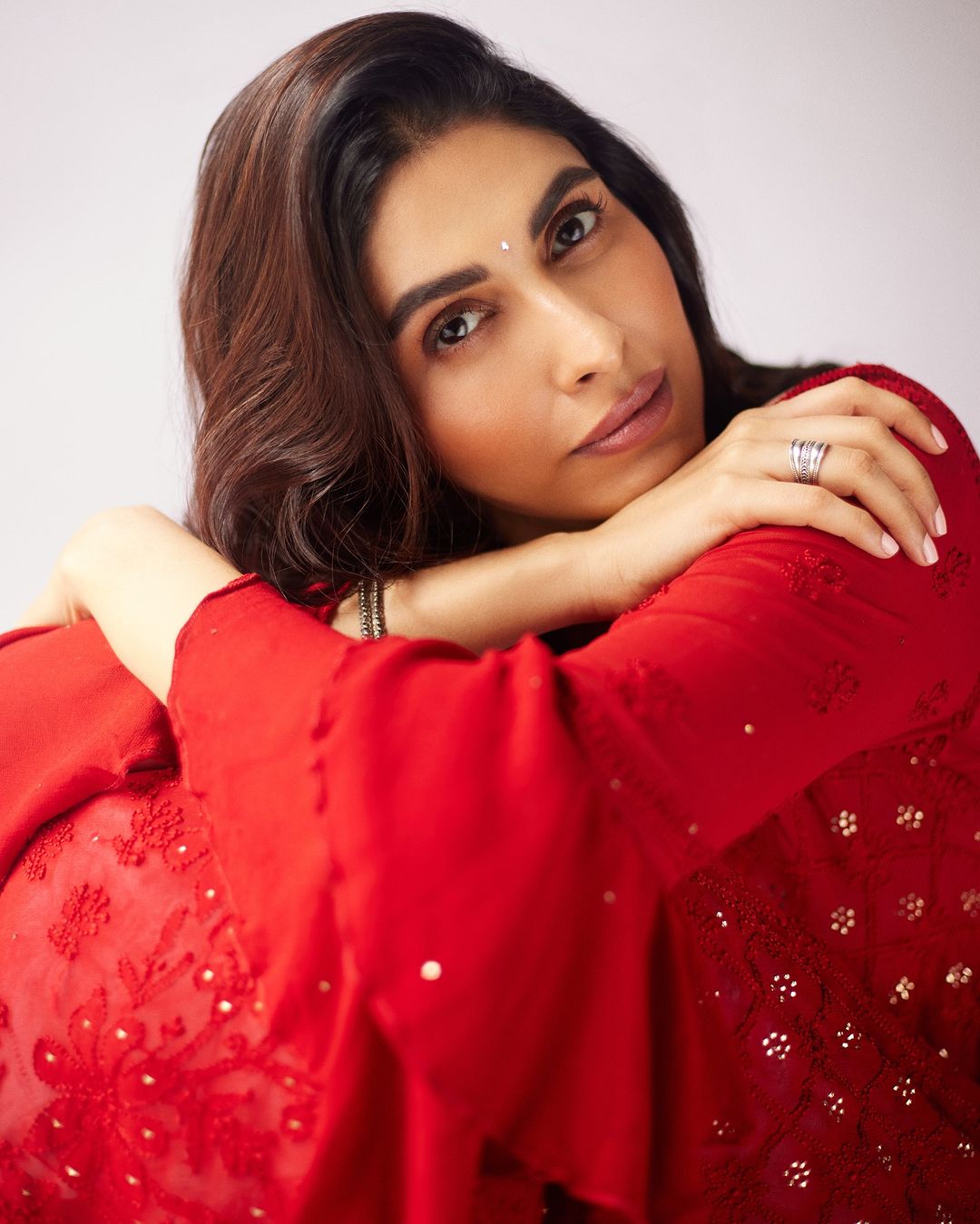 Anusha Mani Adorns Sangeeta Boochra Handmade Ring and Bangle