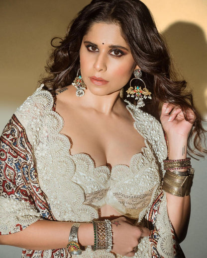 Sai Tamhankar Embodies Elegance with Sangeeta Boochra Jewelry