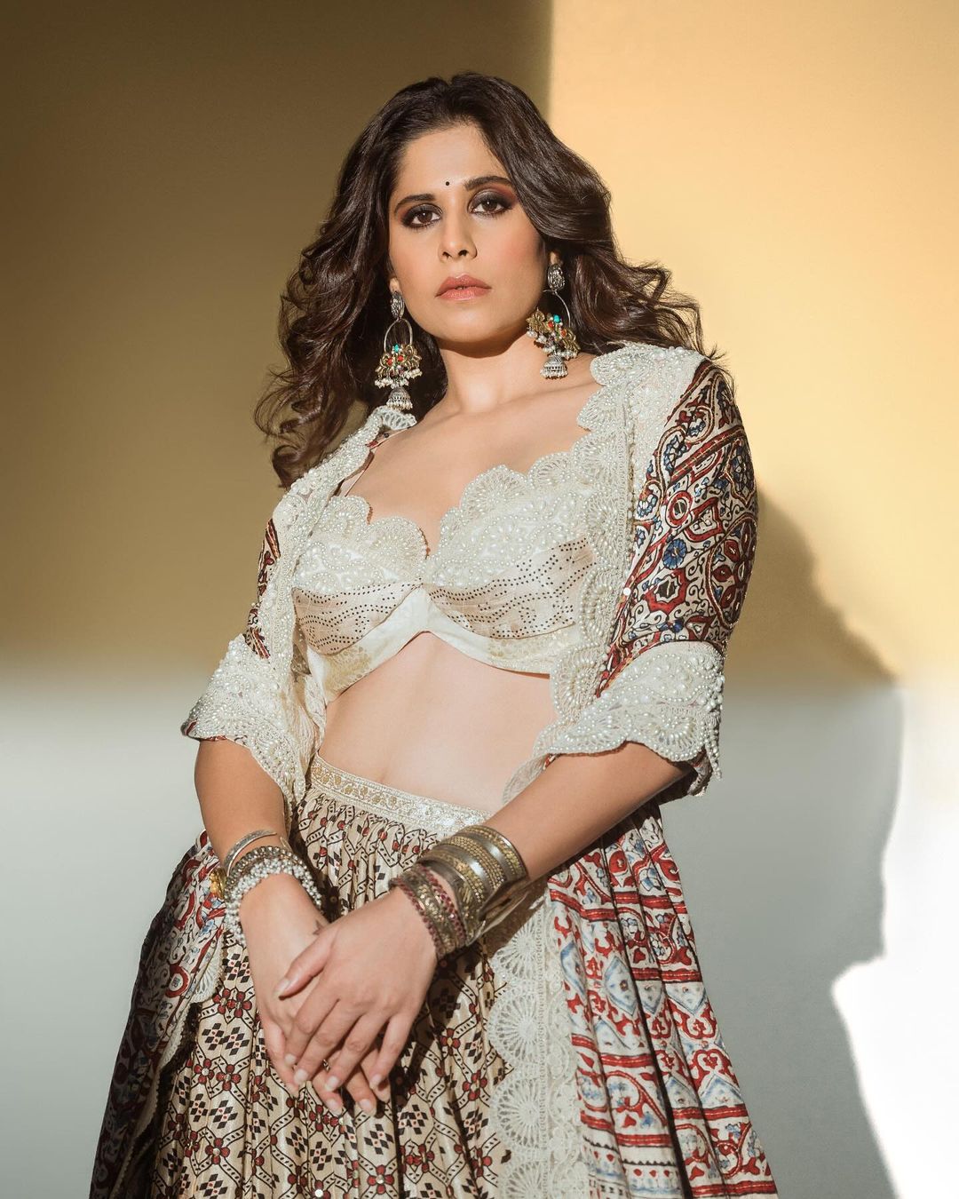 Sai Tamhankar Embodies Elegance with Sangeeta Boochra Jewelry