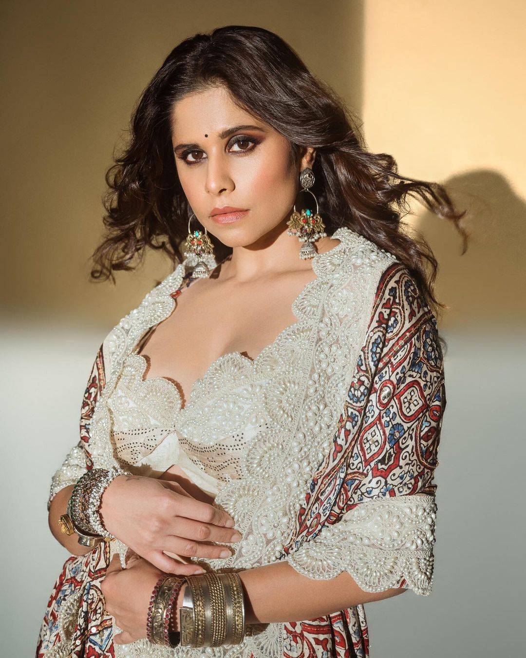 Sai Tamhankar Embodies Elegance with Sangeeta Boochra Jewelry