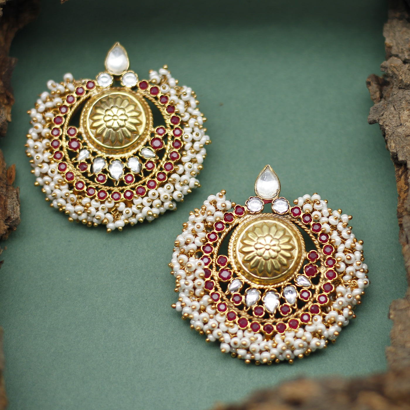 Tamanna Bhatia in Silver Handcrafted Earrings
