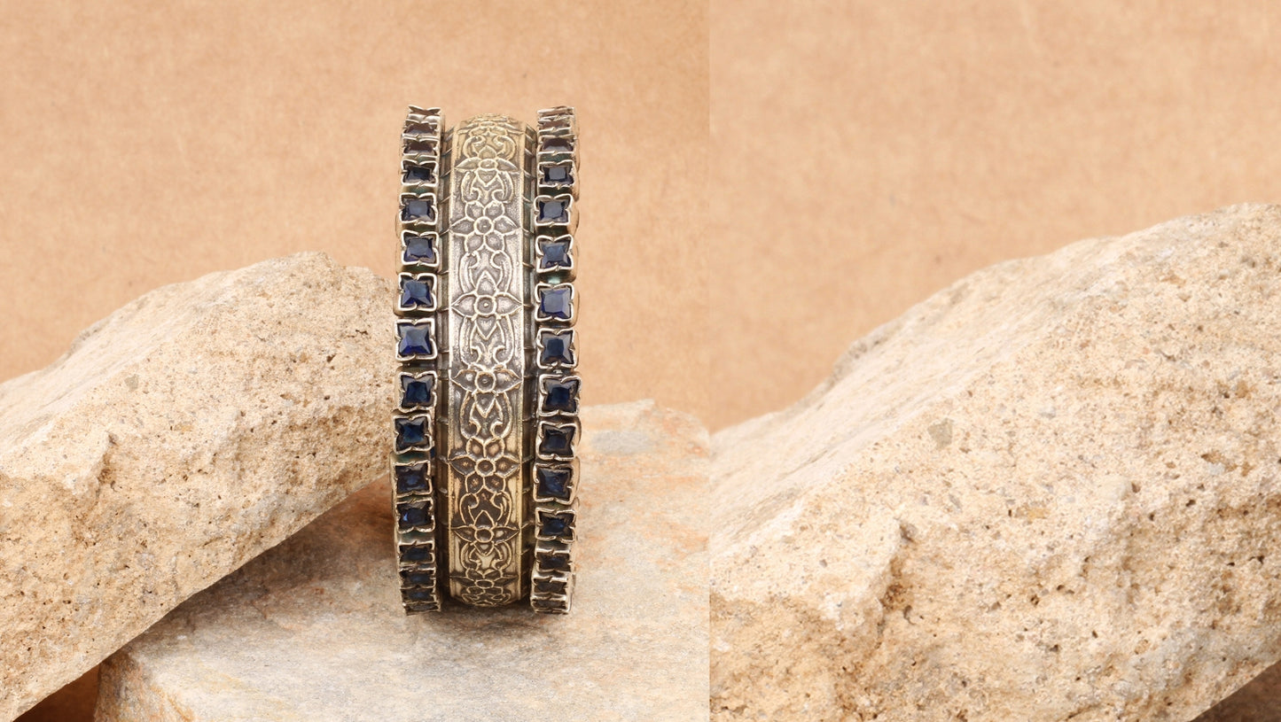 Silver Amalia Floral Bracelet