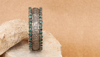 Silver Natima Floral Bracelet