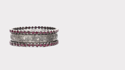 Silver Shaya Floral Bracelet