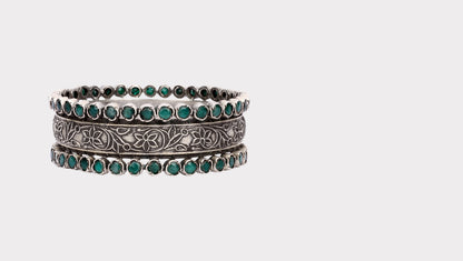 Silver Nasmin Floral Bracelet