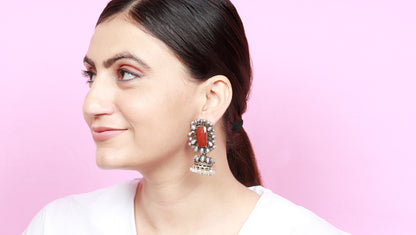 Sangeeta Boochra Silver Earrings