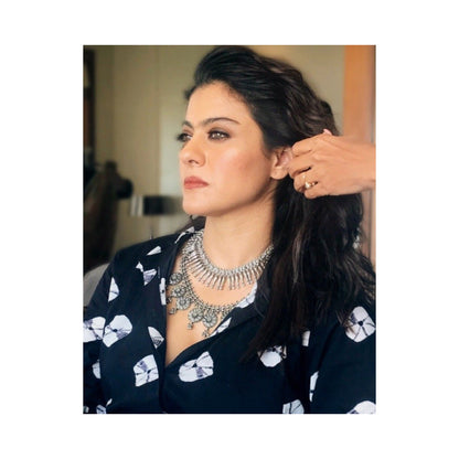 Kajol in Sangeeta Boochra Silver Handmade Necklace