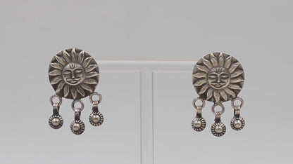 Sangeeta Boochra Silver Oxidized Handcrafted Earring