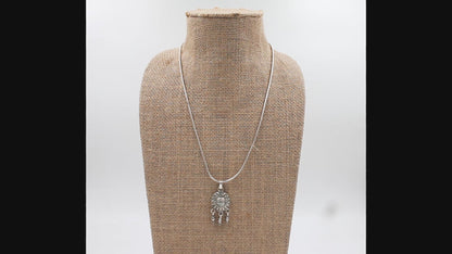 Sterling Silver Pendant With Chain Necklace