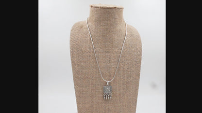 Sterling Silver Pendant With Chain Necklace