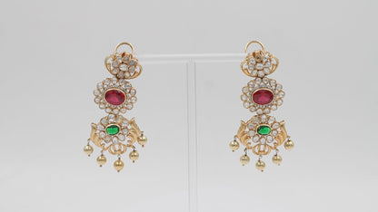 Sangeeta Boochra Silver Moissanite Earrings