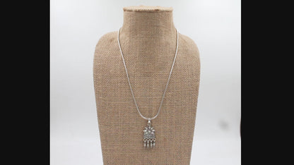 Sterling Silver Pendant With Chain Necklace