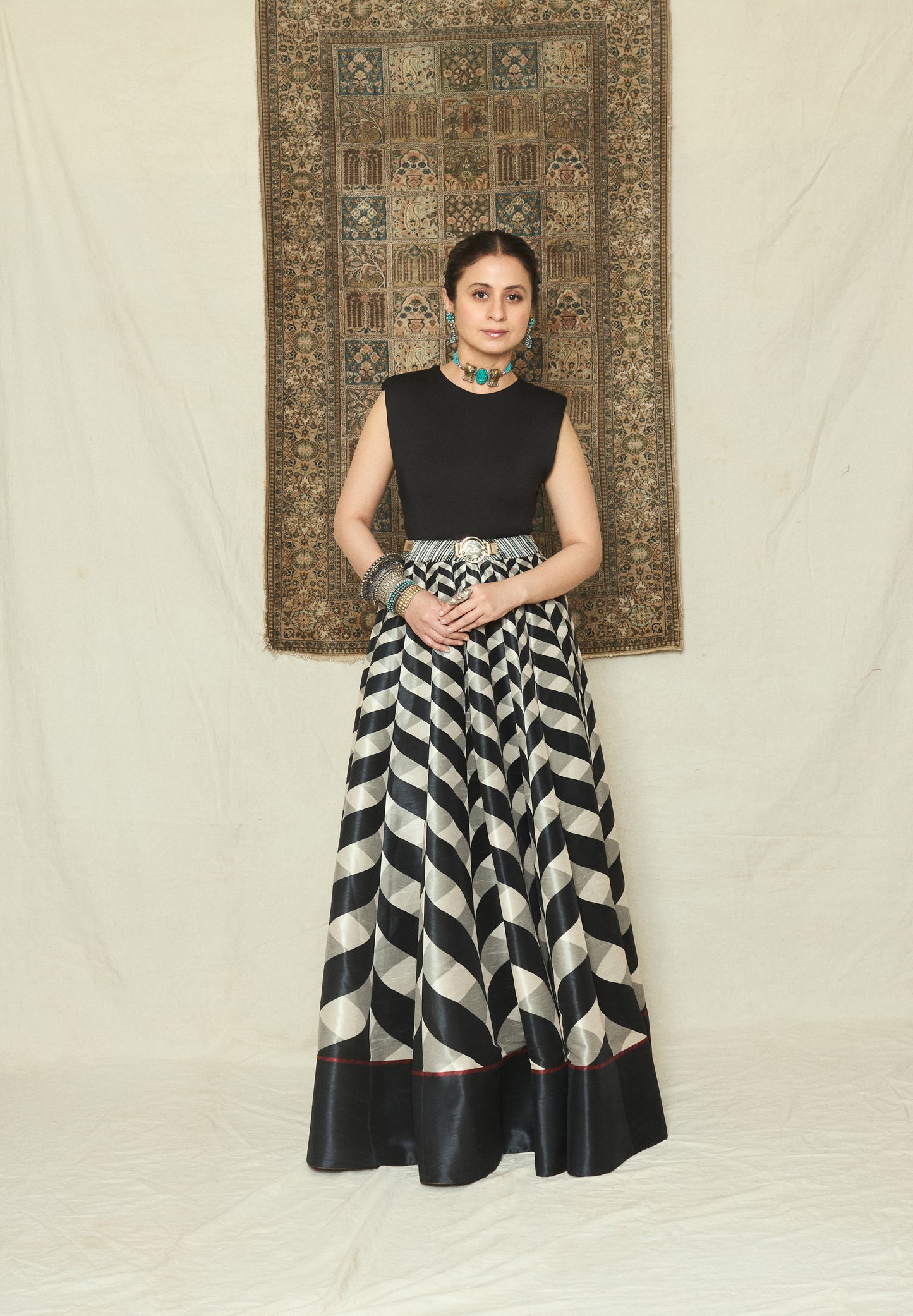 Rasika Dugal in Handcrafted Silver Jewelry by Sangeeta Boochra