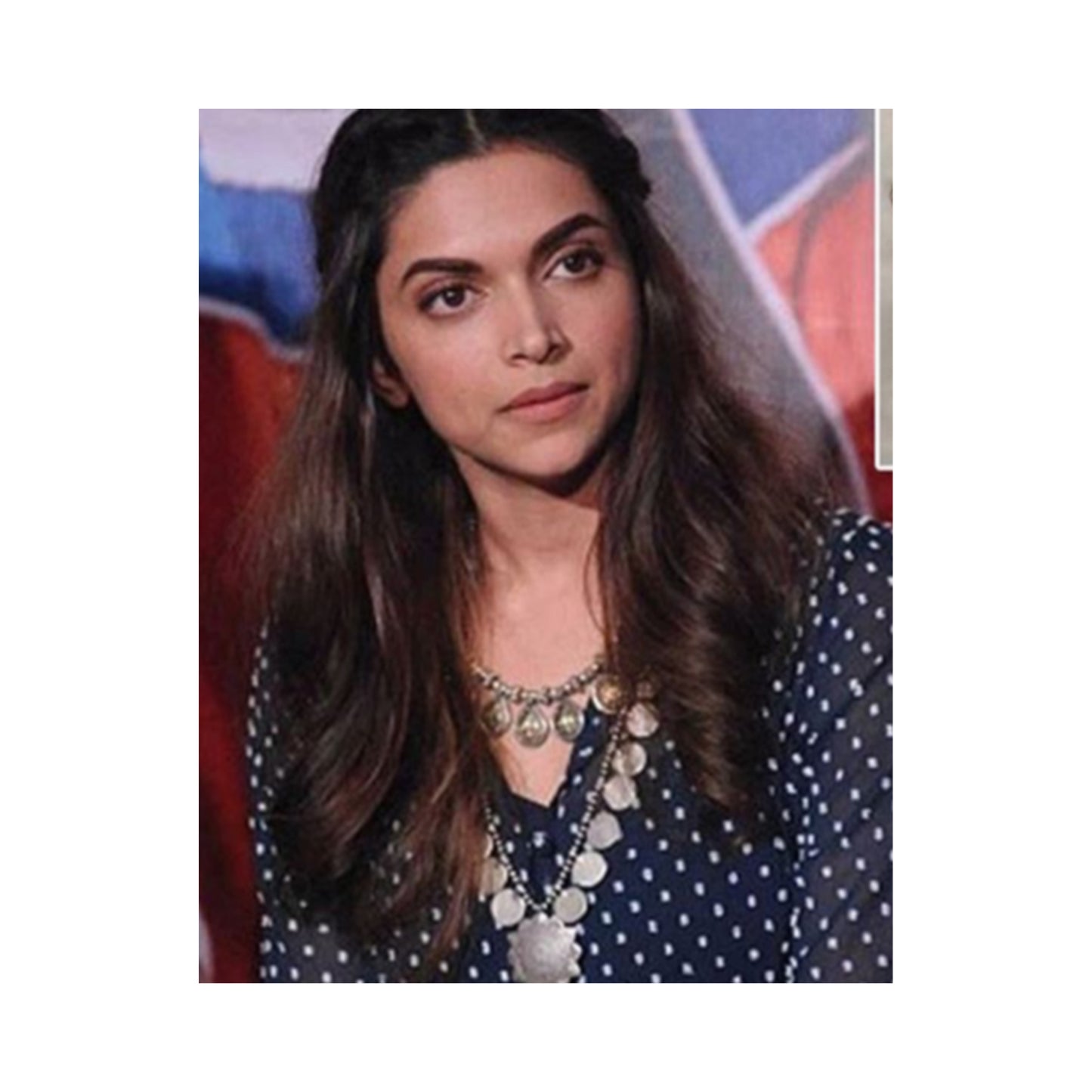 Deepika Padukone in Sangeeta Boochra Silver Handmade Necklace