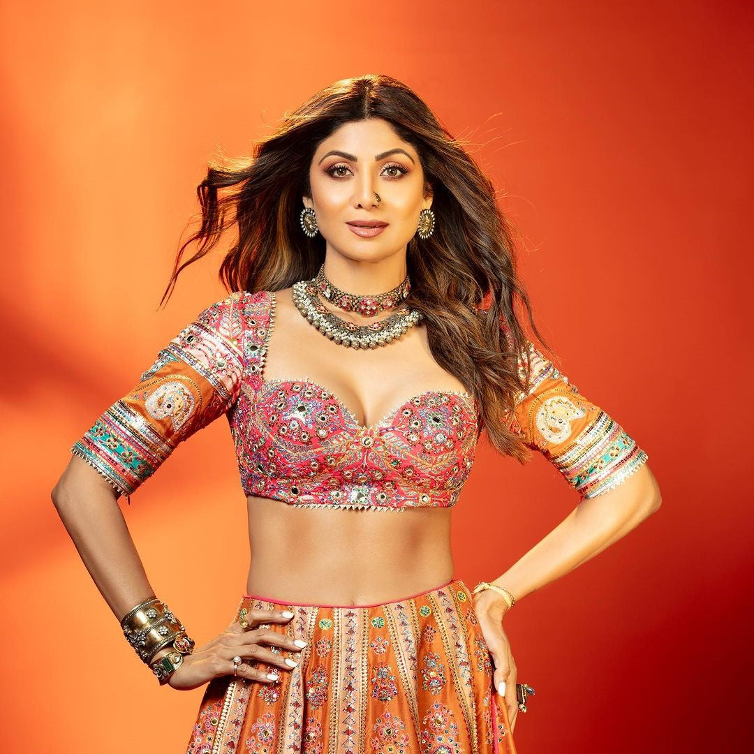 Shilpa Shetty In Silver Jewellery