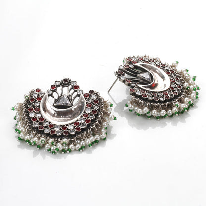 Sangeeta Boochra Silver Earrings-Earrings-Sangeeta Boochra