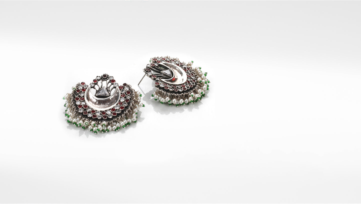 Sangeeta Boochra Silver Earrings