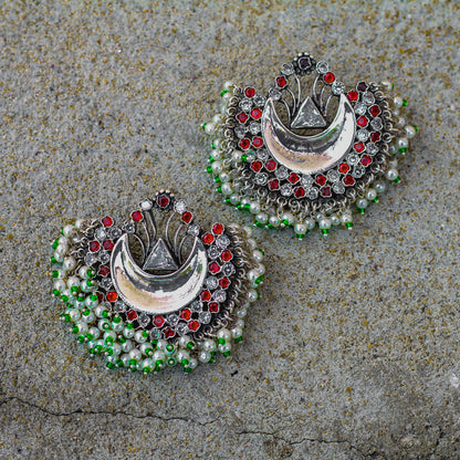 Sangeeta Boochra Silver Earrings-Earrings-Sangeeta Boochra