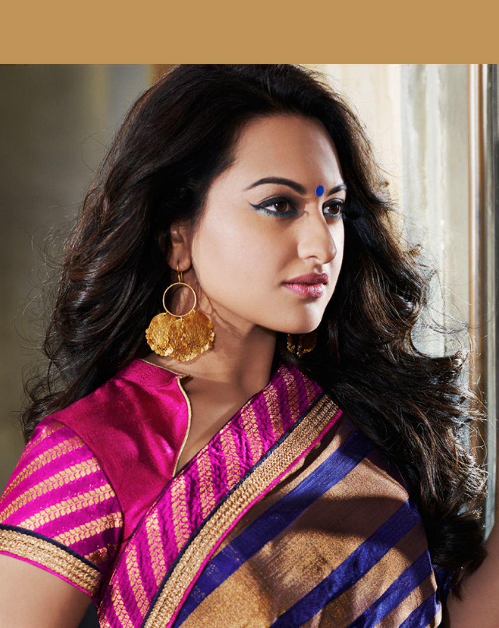 Sonakshi sinha in Earrings With 24K Gold Plated-Earrings-Sangeeta Boochra
