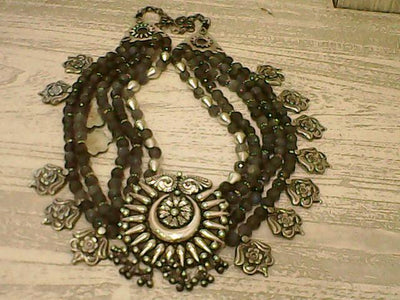 Dia Mirza in Silver Necklace-Necklace-Sangeeta Boochra