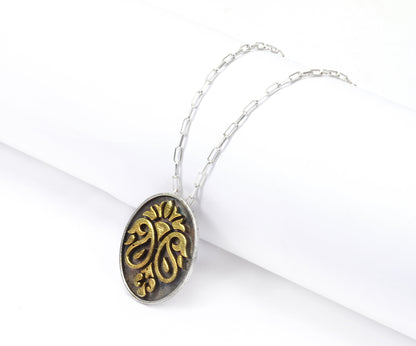 Anantaya - Silver Handcrafted Pendant with Chain-Cuffs-Sangeeta Boochra