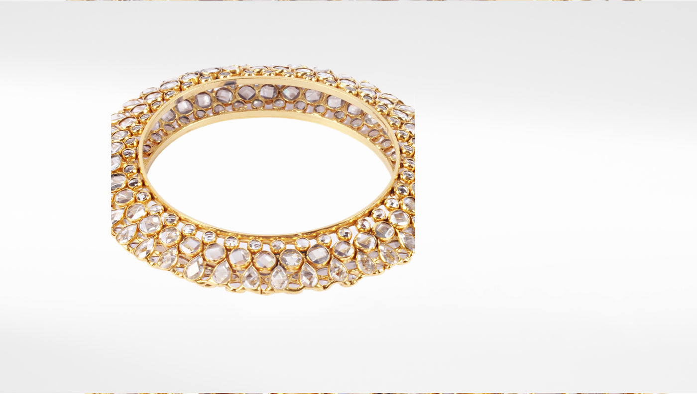 Sangeeta Boochra Gold Tone Silver Bracelet